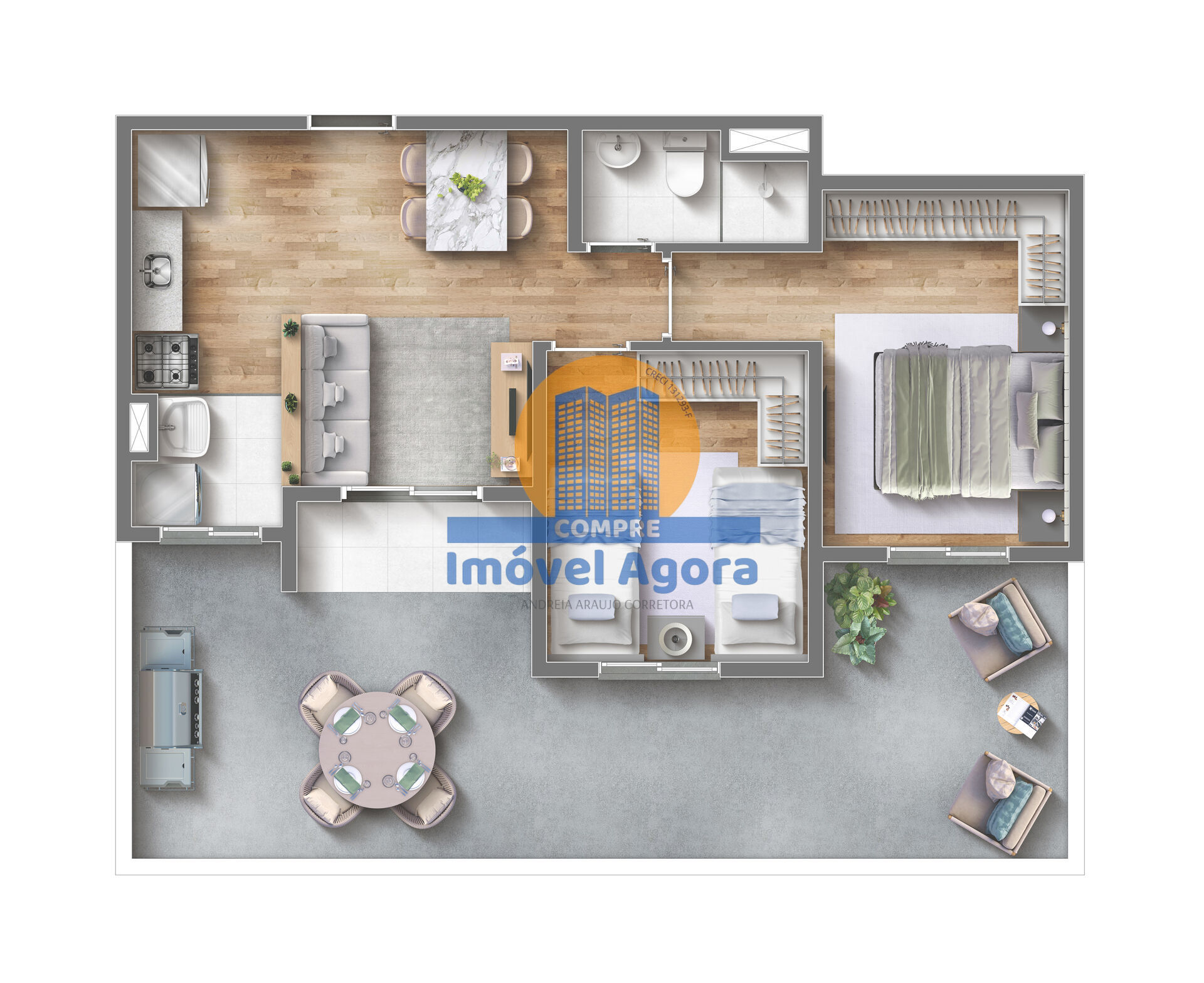 Apartamento, 2 quartos, 44 m² - Foto 22