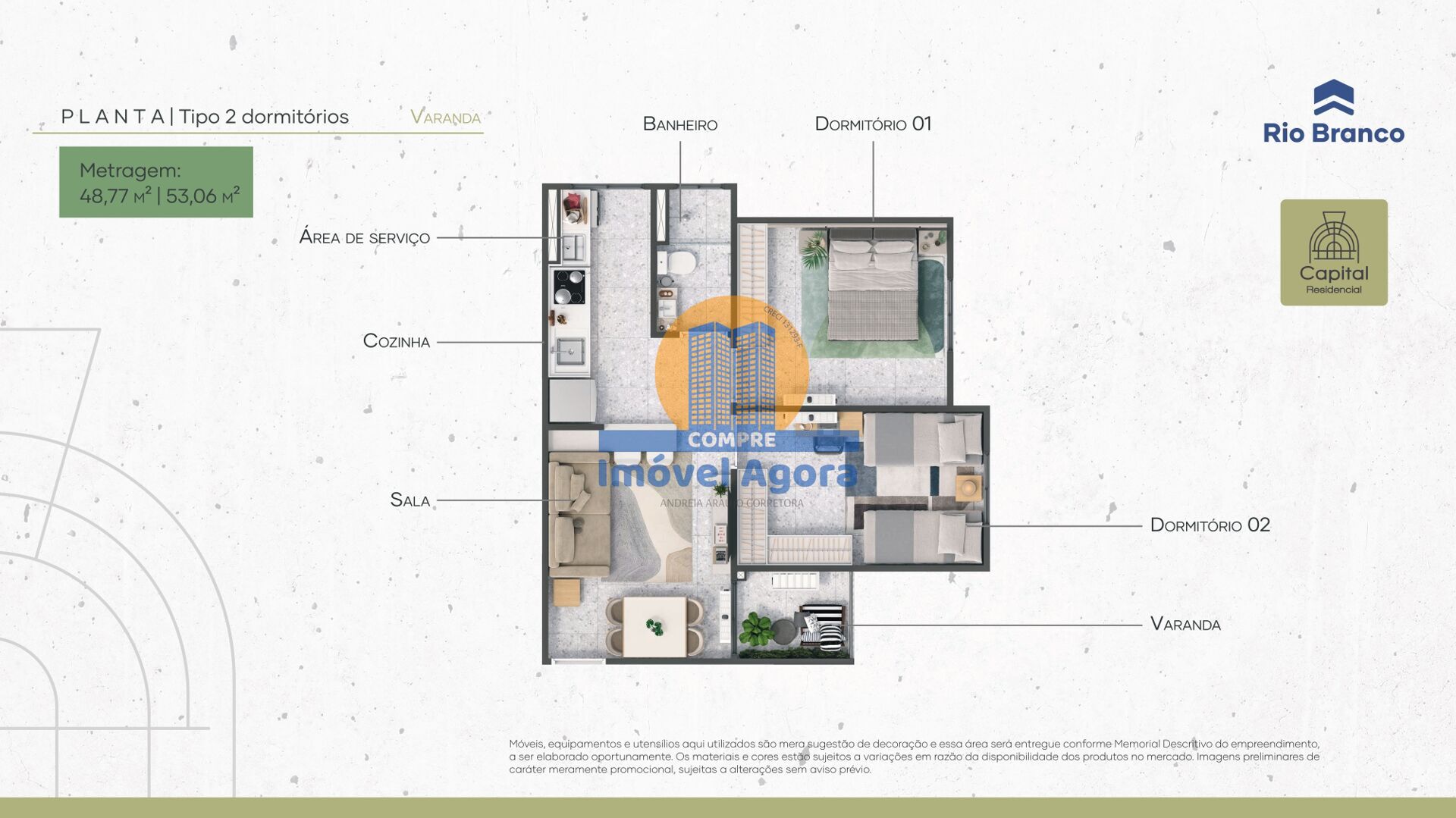 Apartamento, 2 quartos, 48 m² - Foto 15