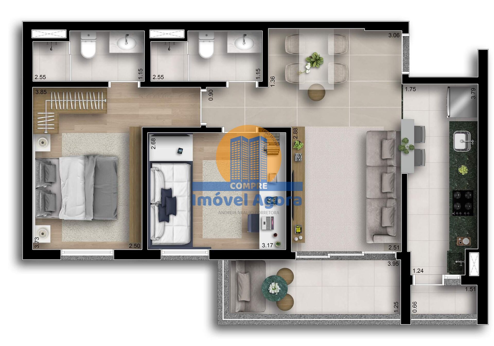 Apartamento, 2 quartos, 69 m² - Foto 25