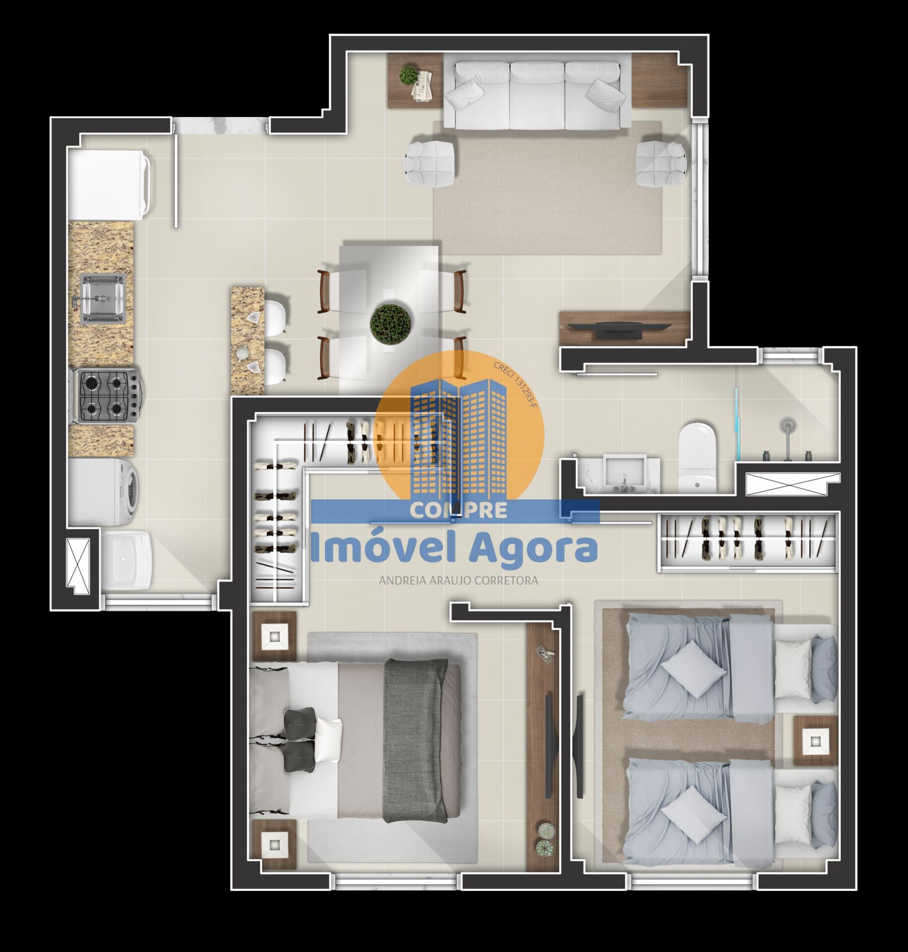 Apartamento à venda com 2 quartos, 48m² - Foto 19