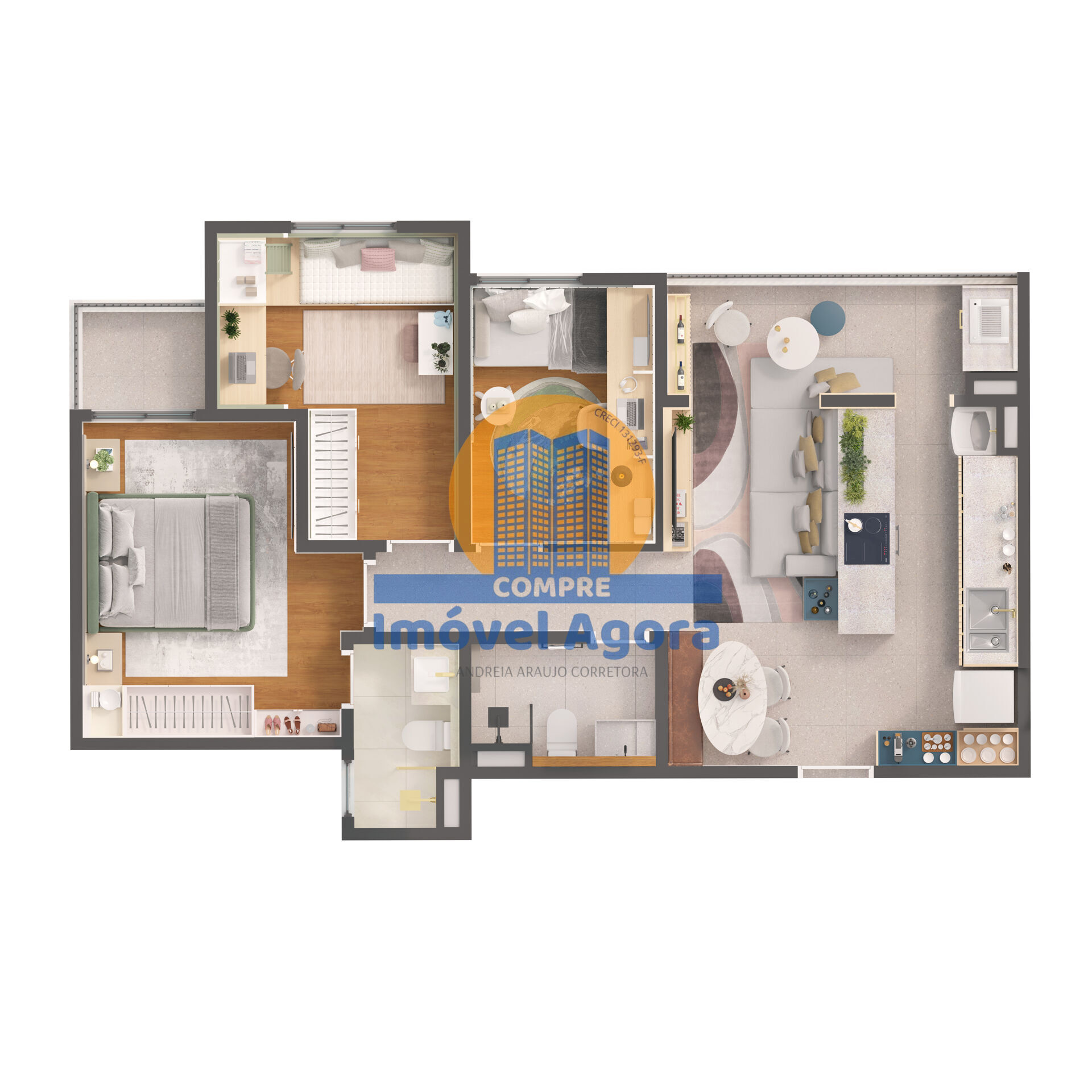 Apartamento, 3 quartos, 63 m² - Foto 26