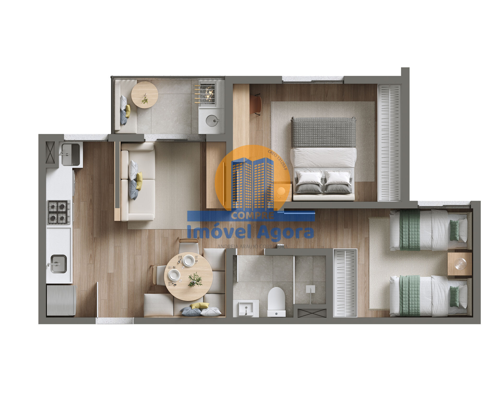 Apartamento, 2 quartos, 50 m² - Foto 21