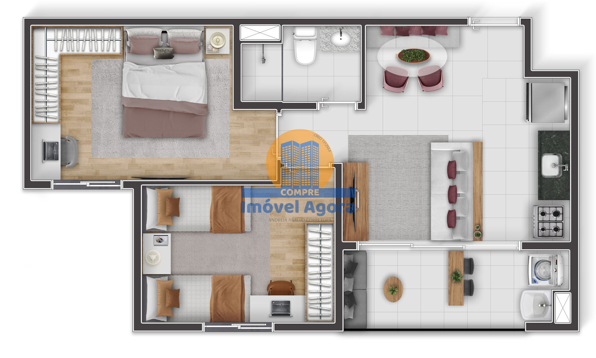 Apartamento, 2 quartos, 46 m² - Foto 13