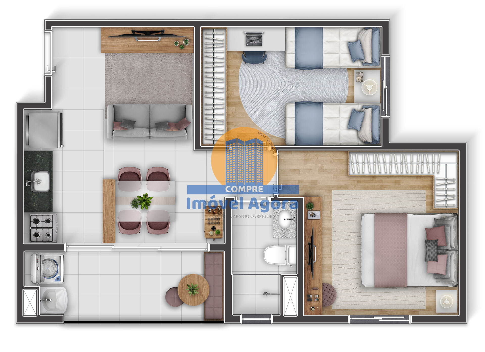 Apartamento, 2 quartos, 46 m² - Foto 16