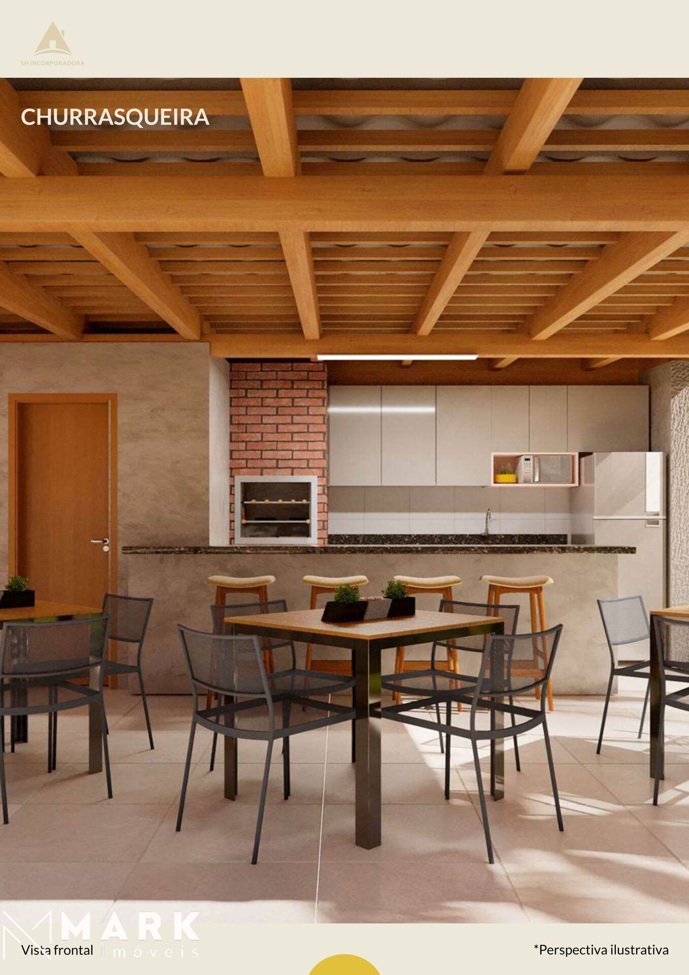 Residencial SH PARADISO - 2 Quartos com 2 Garagens e Suíte e Lazer -  Samambaia Sul - DF, image size:1357x1920