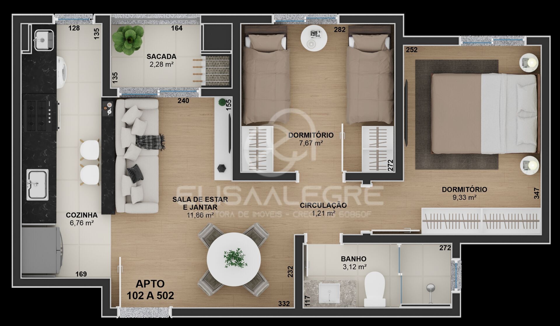 Apartamento à venda com 2 quartos, 50m² - Foto 6