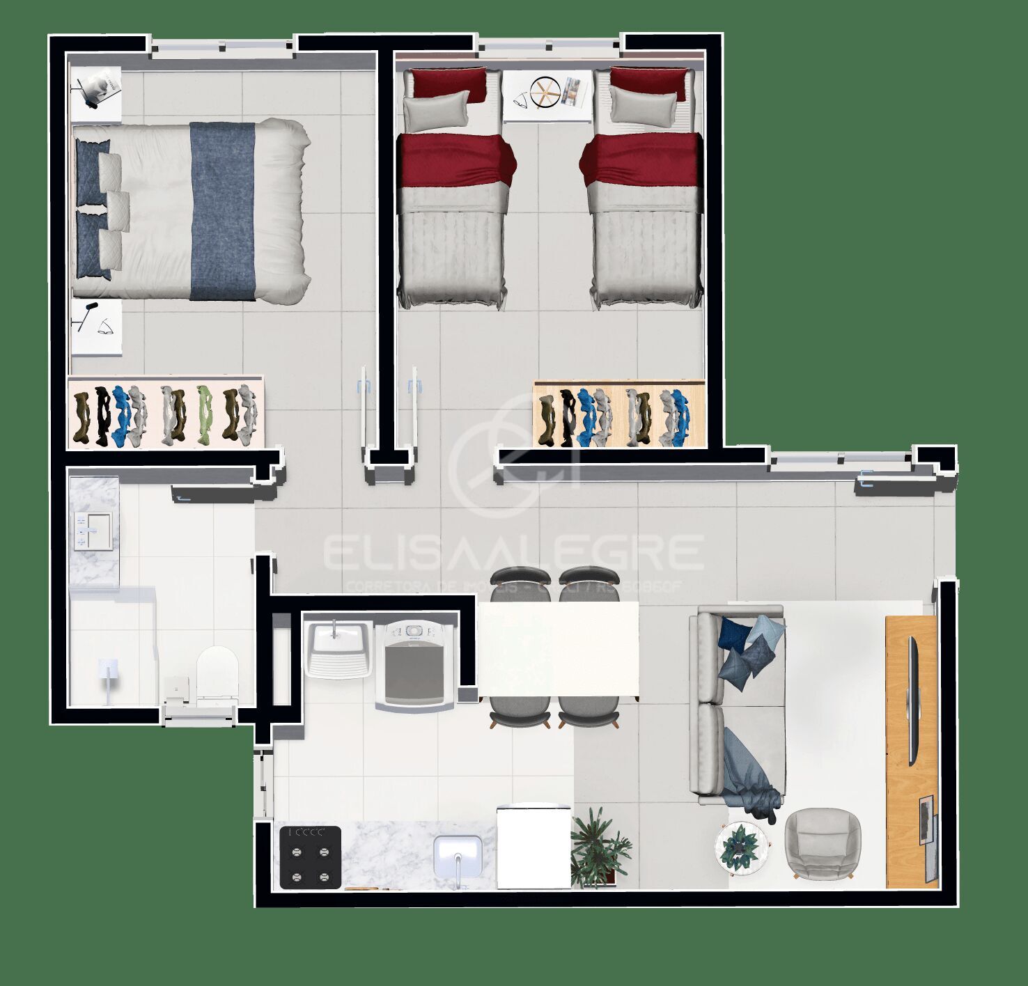 Apartamento à venda com 2 quartos, 43m² - Foto 12