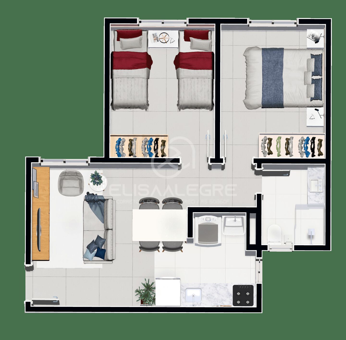 Apartamento à venda com 2 quartos, 43m² - Foto 11