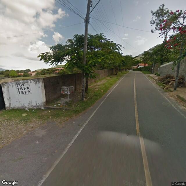 Imagem estática do "Street View" da localização