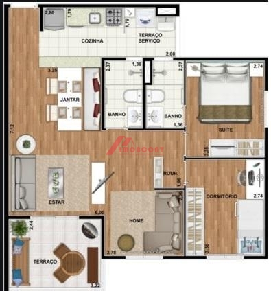 Apartamento à venda com 2 quartos, 59m² - Foto 25