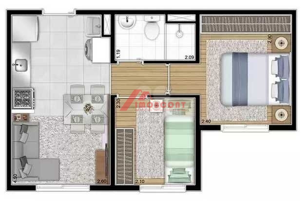 Apartamento à venda com 2 quartos, 32m² - Foto 21