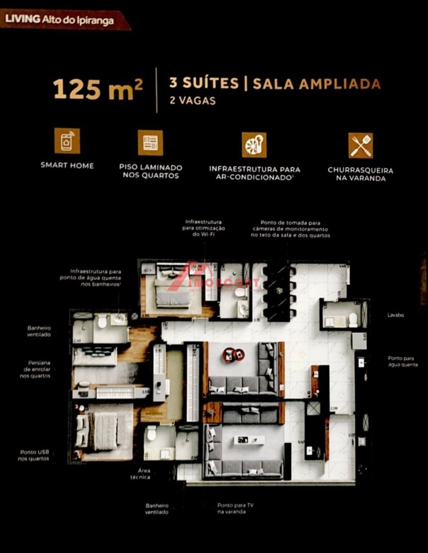 Apartamento à venda com 3 quartos, 125m² - Foto 14