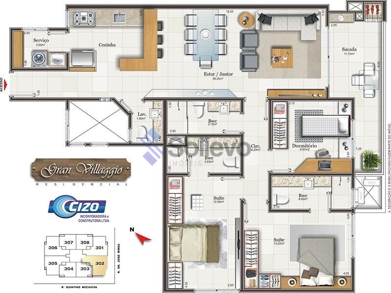 Apartamento à venda com 3 quartos, 116m² - Foto 26