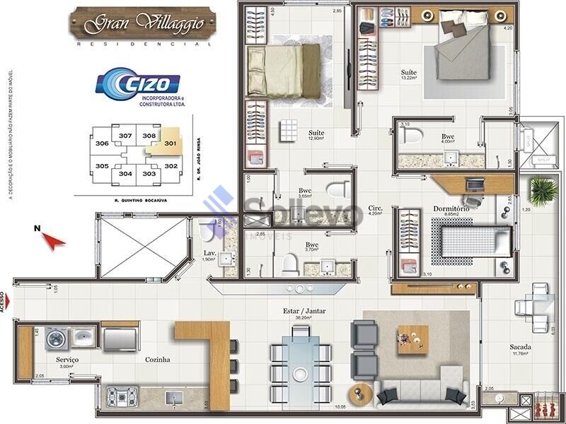 Apartamento à venda com 3 quartos, 116m² - Foto 25