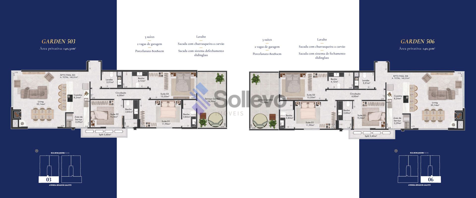 Apartamento à venda com 3 quartos, 181m² - Foto 13