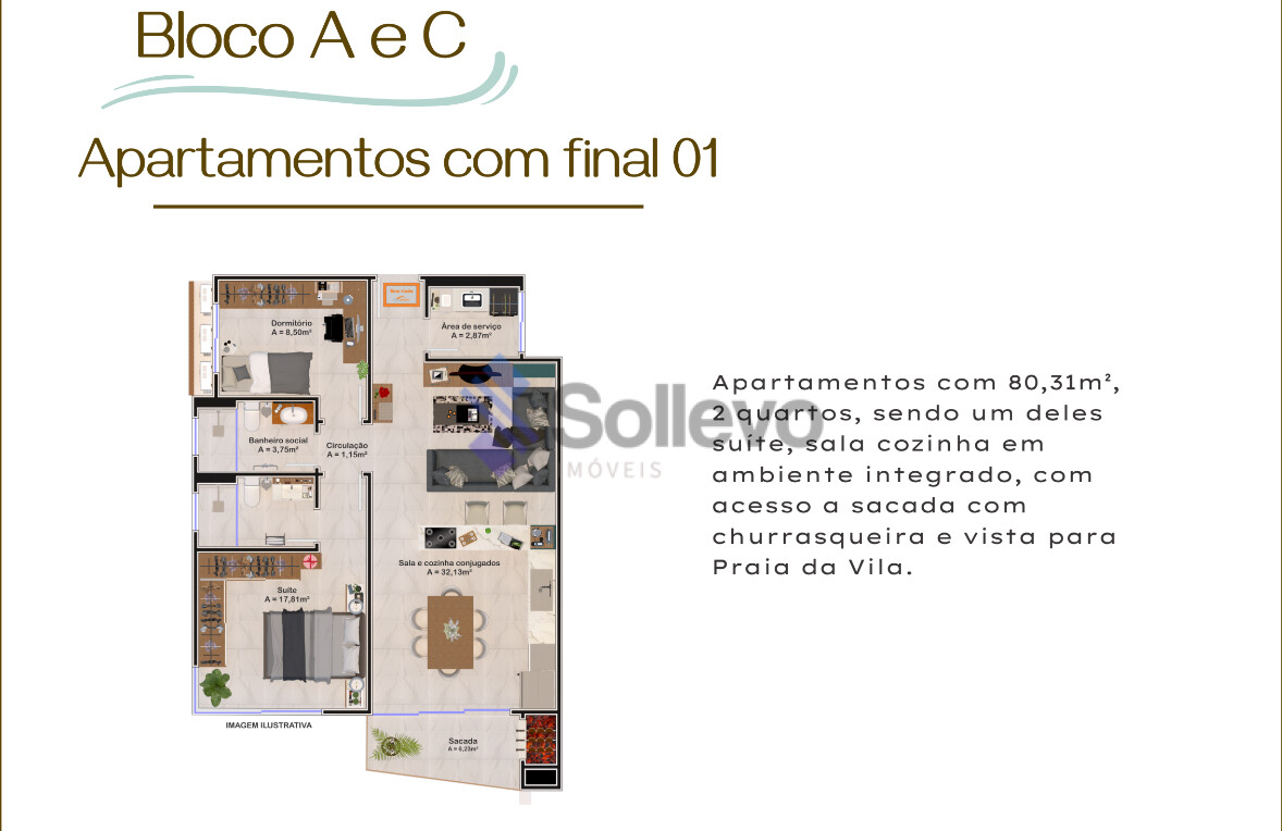 Apartamento à venda com 2 quartos, 80m² - Foto 22