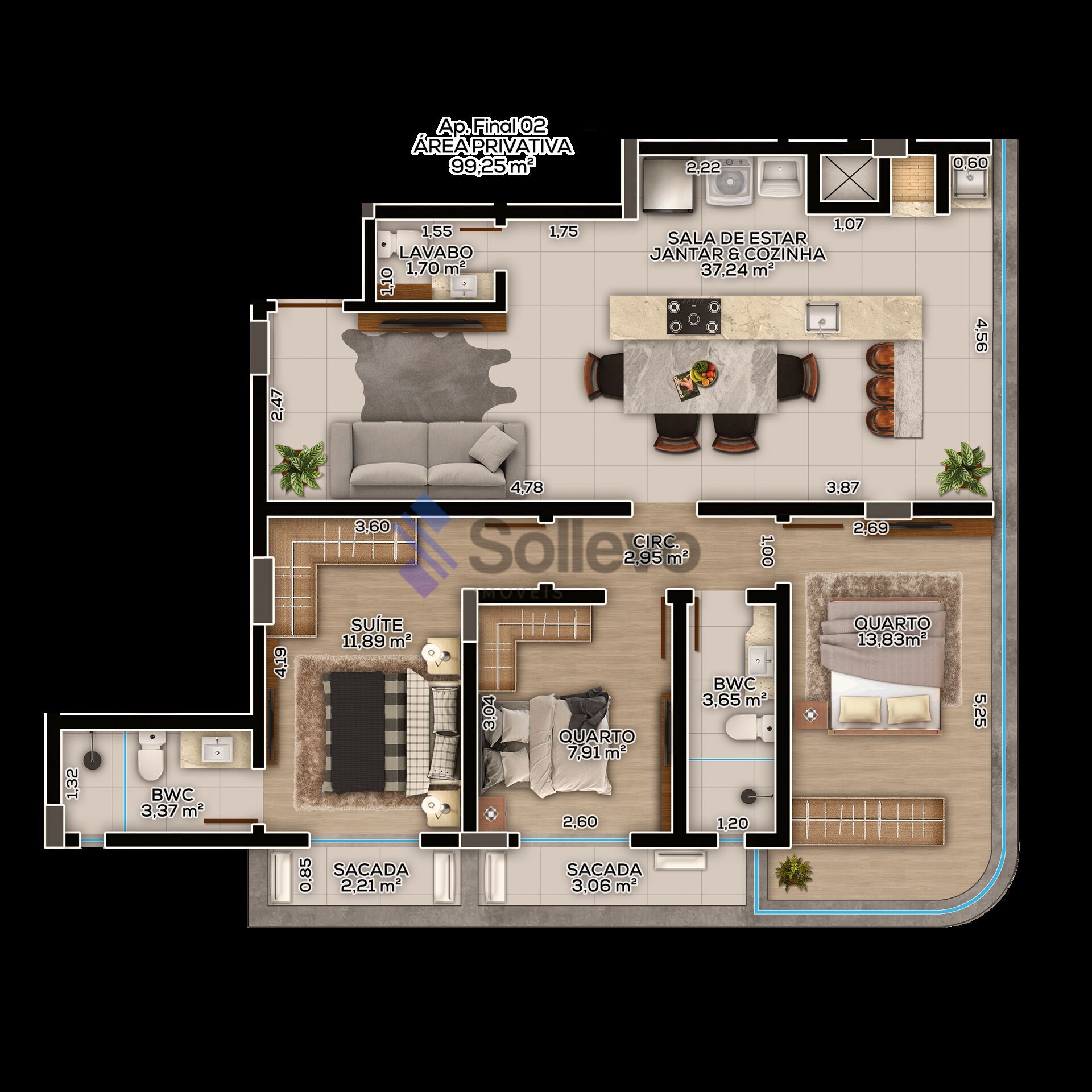 Apartamento à venda com 2 quartos, 76m² - Foto 13