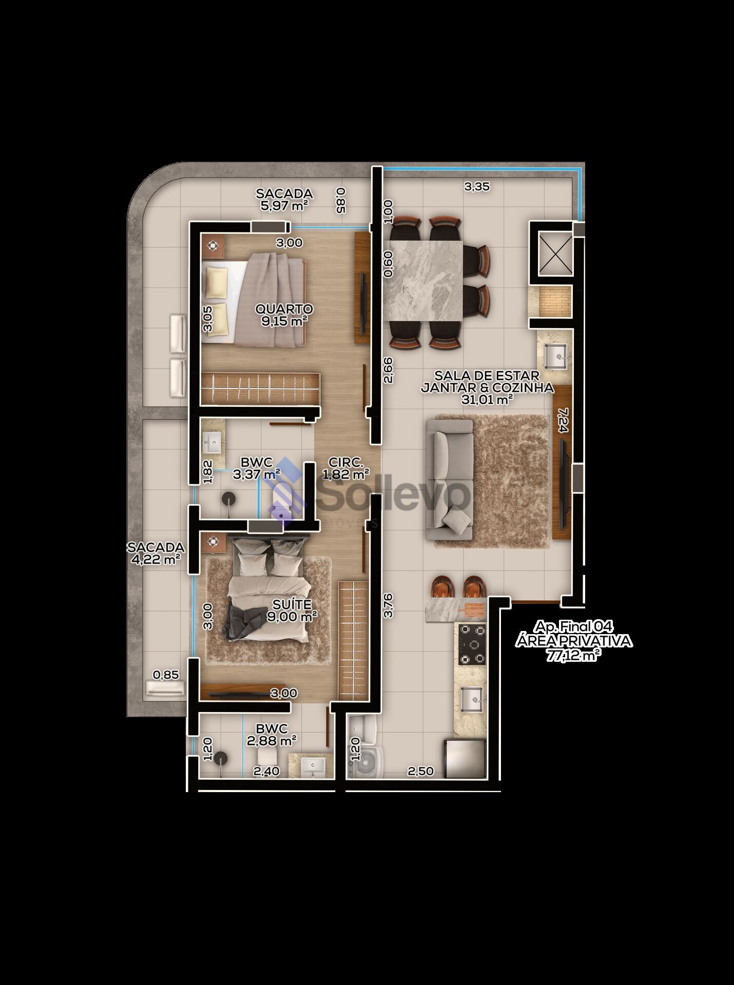 Apartamento à venda com 2 quartos, 76m² - Foto 15