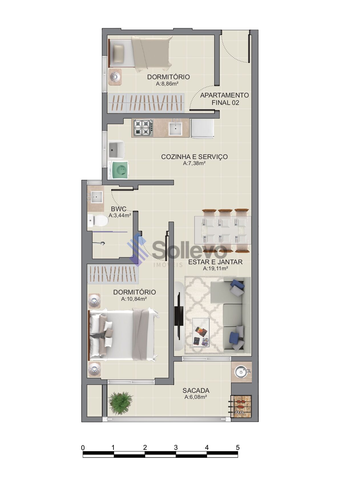 Apartamento à venda com 2 quartos, 70m² - Foto 9