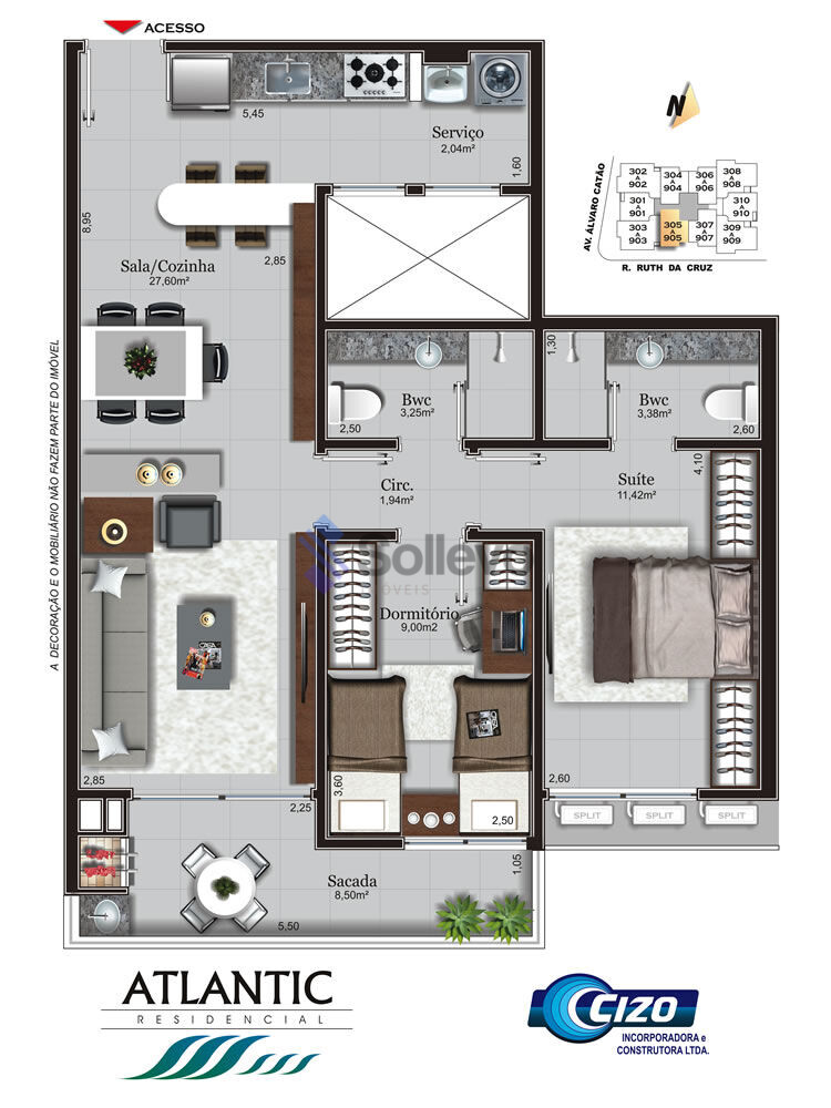 Apartamento à venda com 3 quartos, 109m² - Foto 14