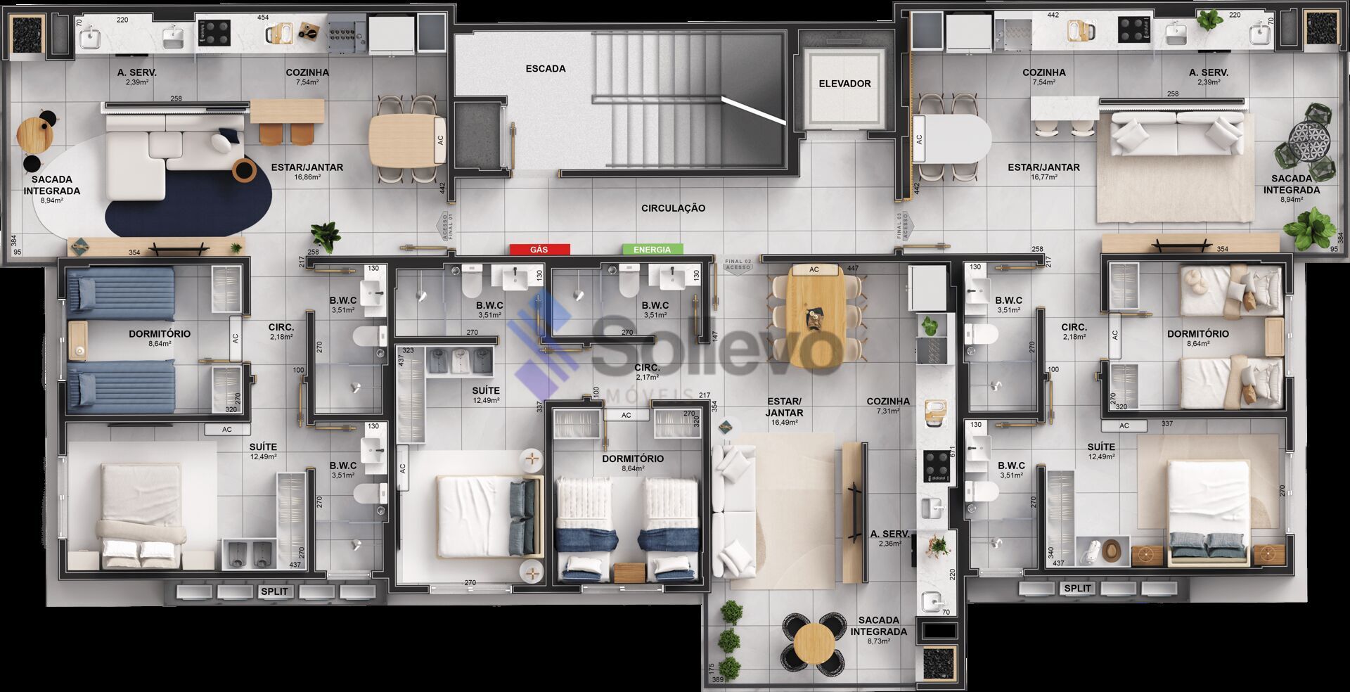 Apartamento à venda com 2 quartos, 73m² - Foto 7