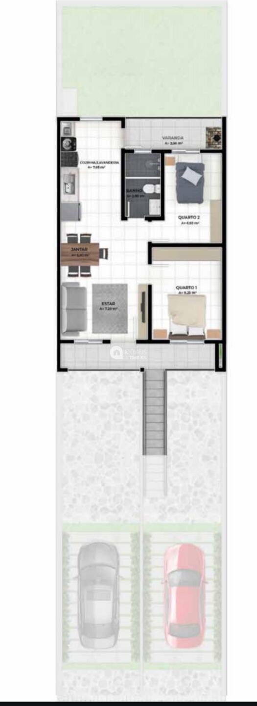 Casa à venda com 2 quartos, 55m² - Foto 2