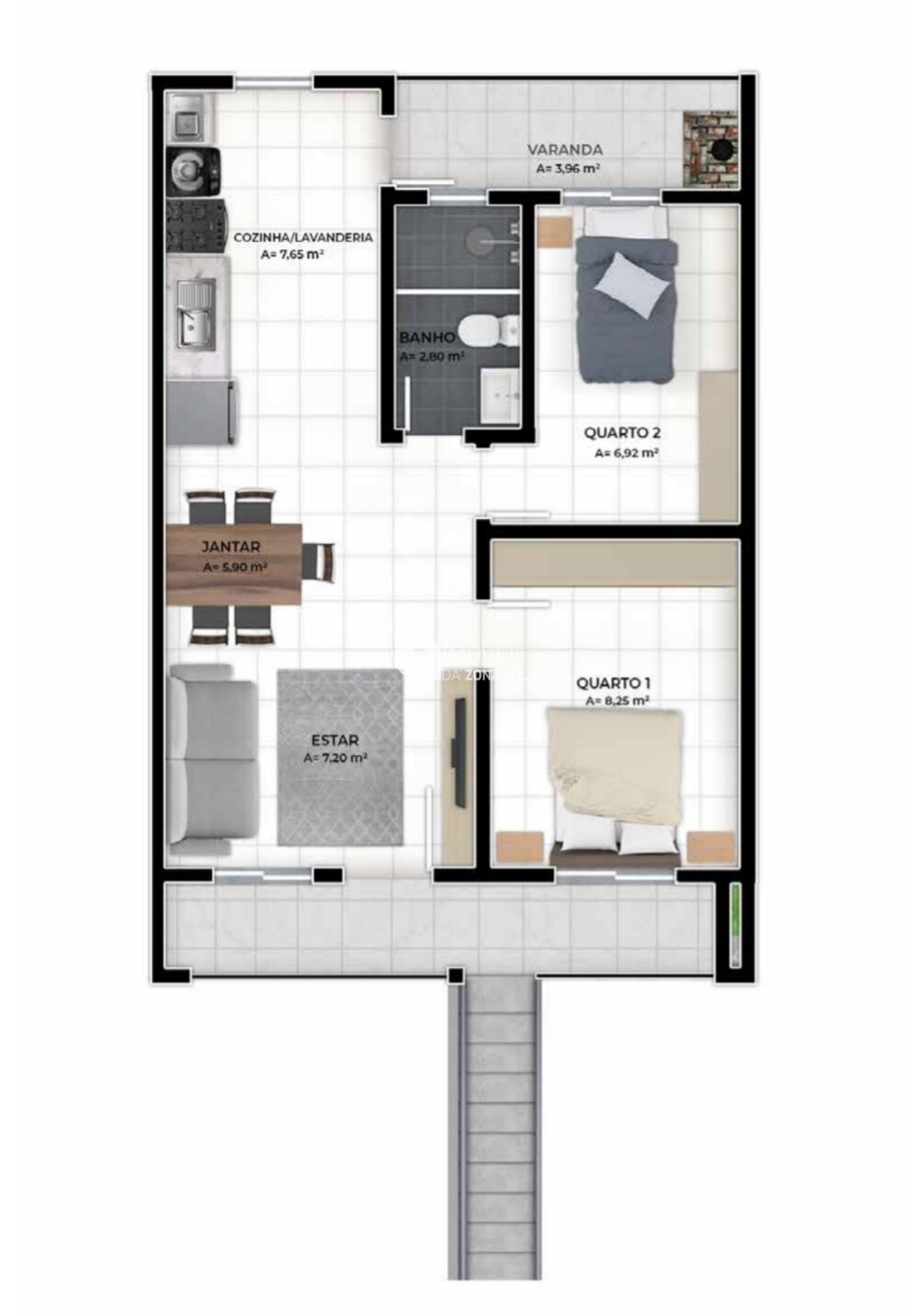 Casa à venda com 2 quartos, 55m² - Foto 3