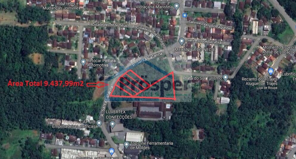 Lote/Terreno de 9438m² no bairro Santa Catarina, em Joinville | Eu Corretor