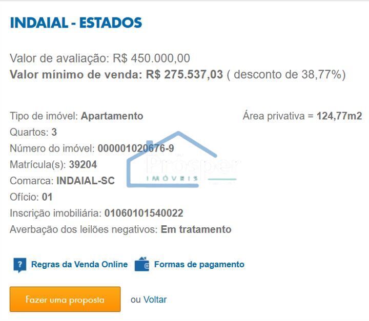 Apartamento de 3 quartos, 124m² no bairro Bairro dos Estados, em Indaial | Eu Corretor