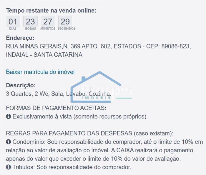 Apartamento de 3 quartos, 124m² no bairro Bairro dos Estados, em Indaial | Eu Corretor