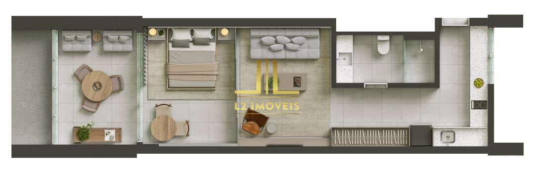 Apartamento, 1 quarto, 35 m² - Foto 4