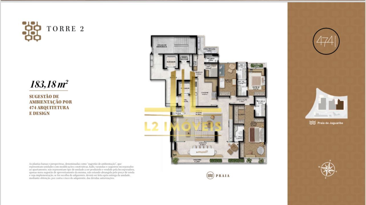 Apartamento à venda com 4 quartos, 220m² - Foto 19