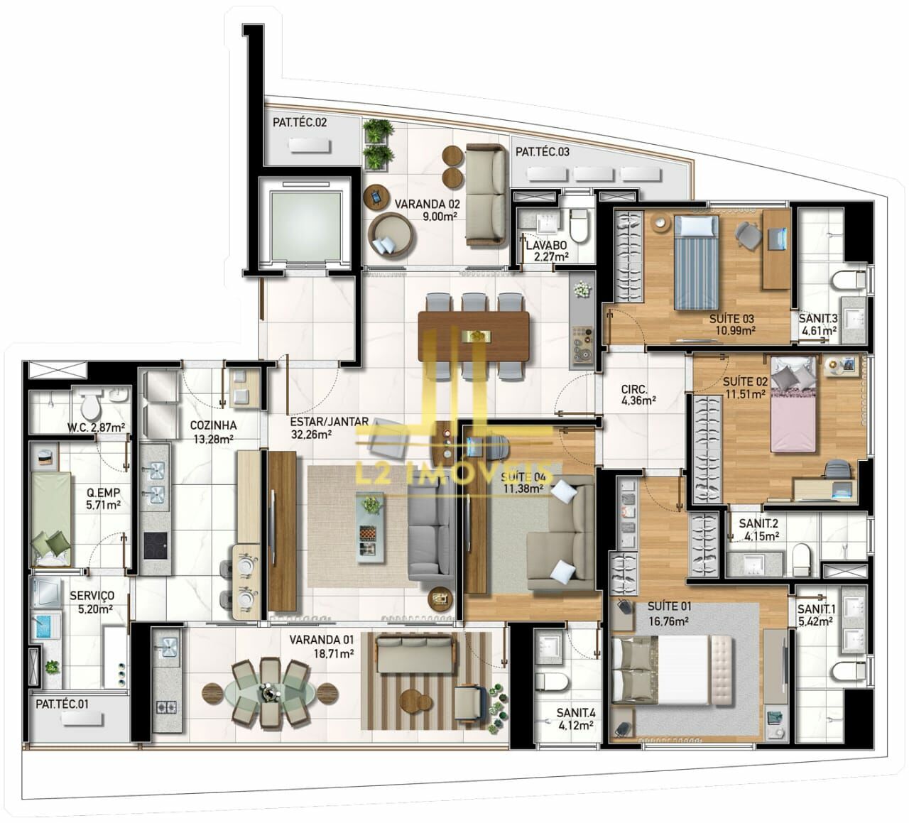 Apartamento - Horto Florestal