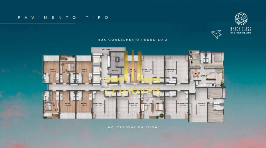 Apartamento à venda com 1 quarto, 37m² - Foto 6