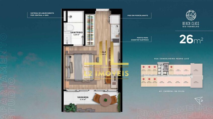 Apartamento à venda com 1 quarto, 37m² - Foto 13