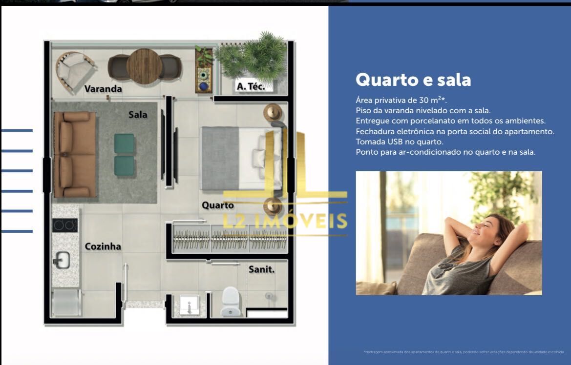 Apartamento, 2 quartos, 30 m² - Foto 4
