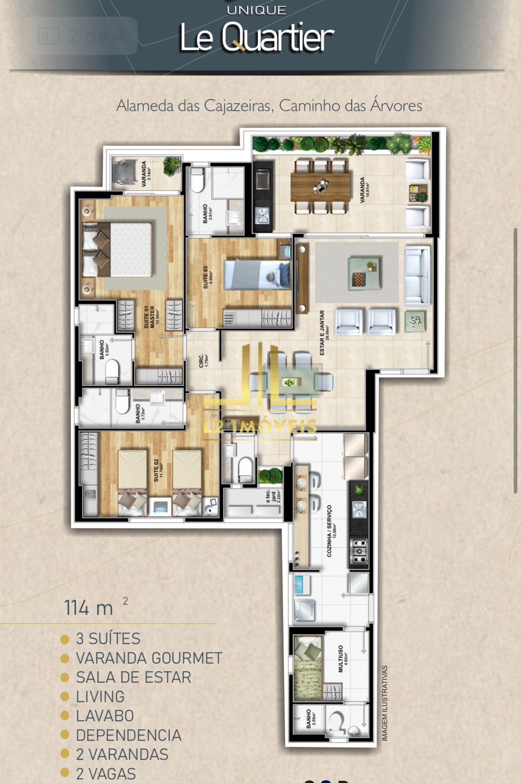 Apartamento - Caminho Das Árvores