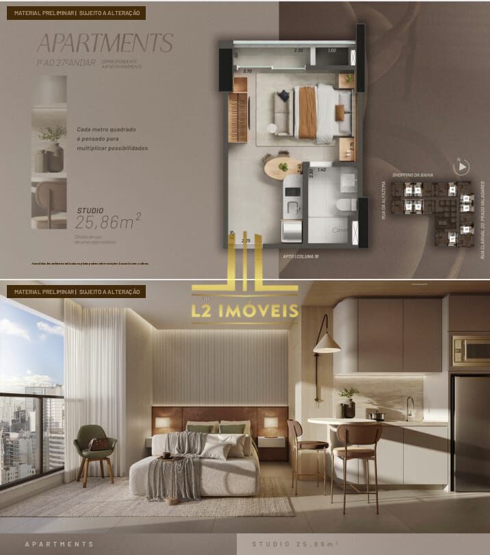 Apartamento, 1 quarto, 35 m² - Foto 7