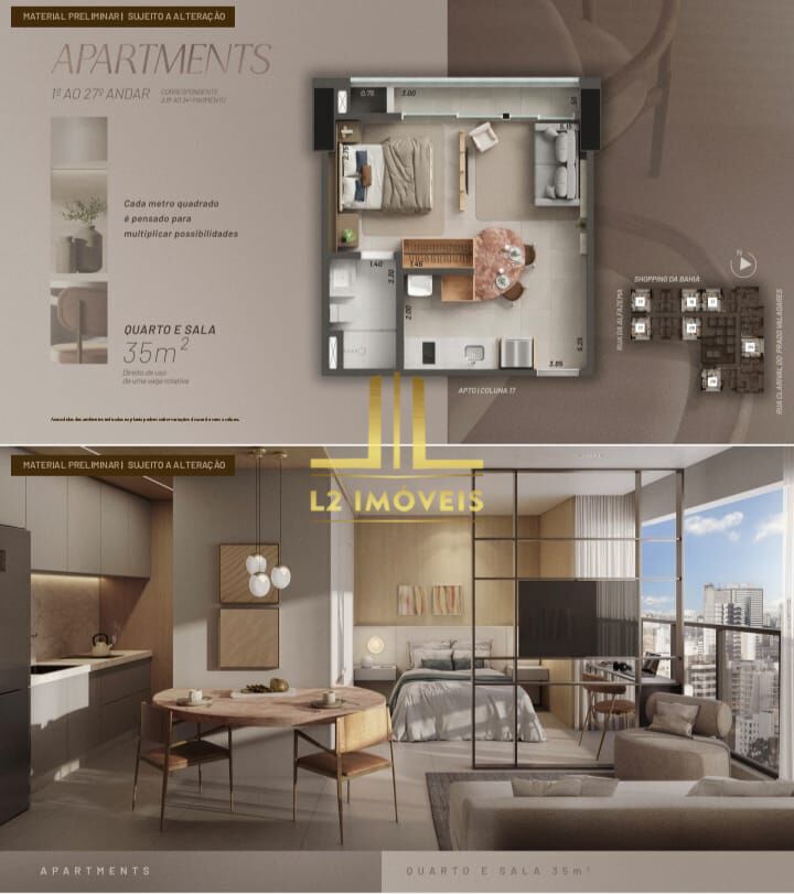 Apartamento, 1 quarto, 35 m² - Foto 6