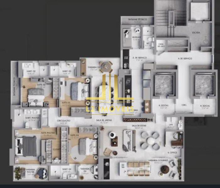 Apartamento, 4 quartos, 209 m² - Foto 7