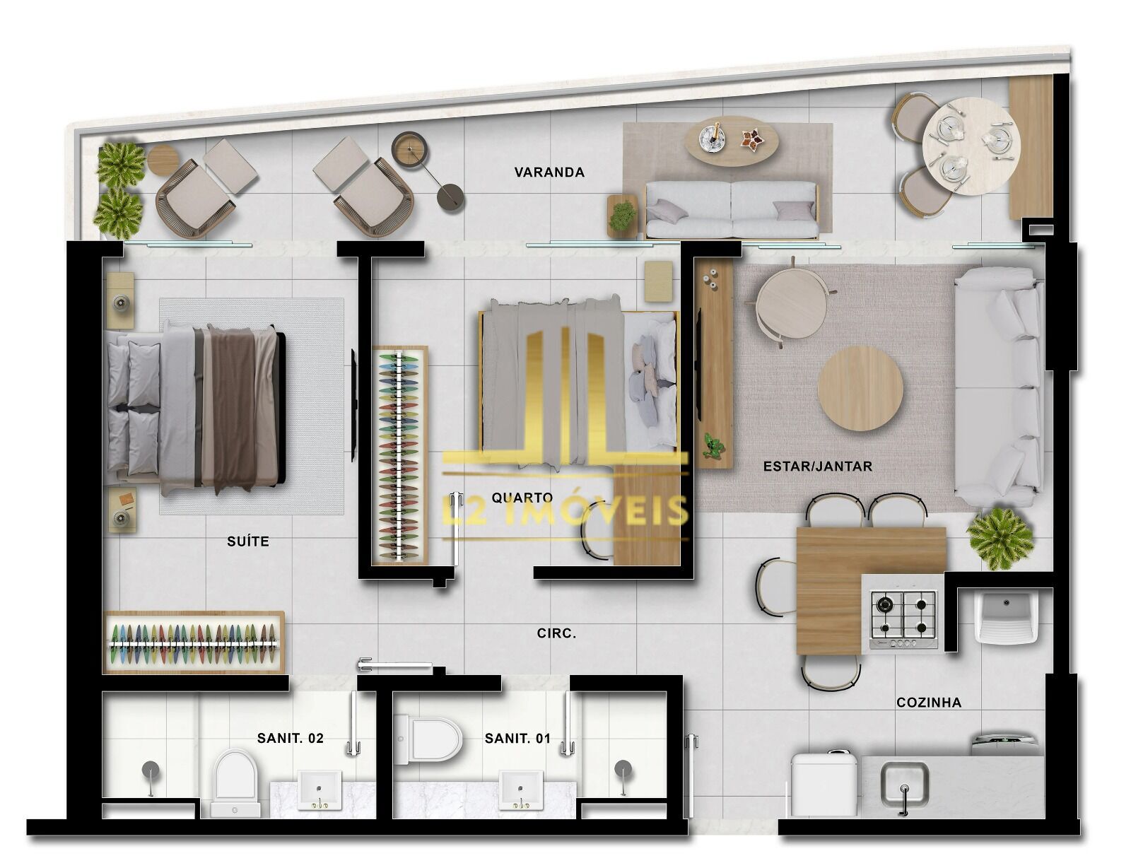 Apartamento à venda com 2 quartos, 65m² - Foto 10