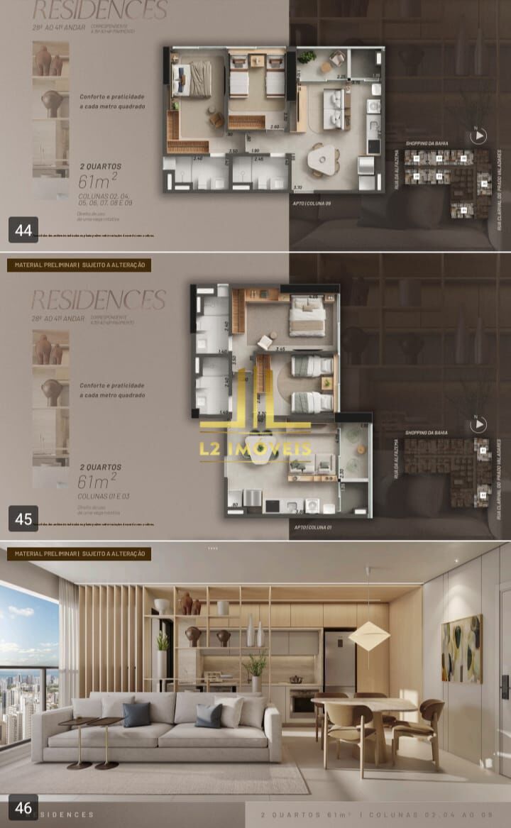 Apartamento, 2 quartos, 61 m² - Foto 8