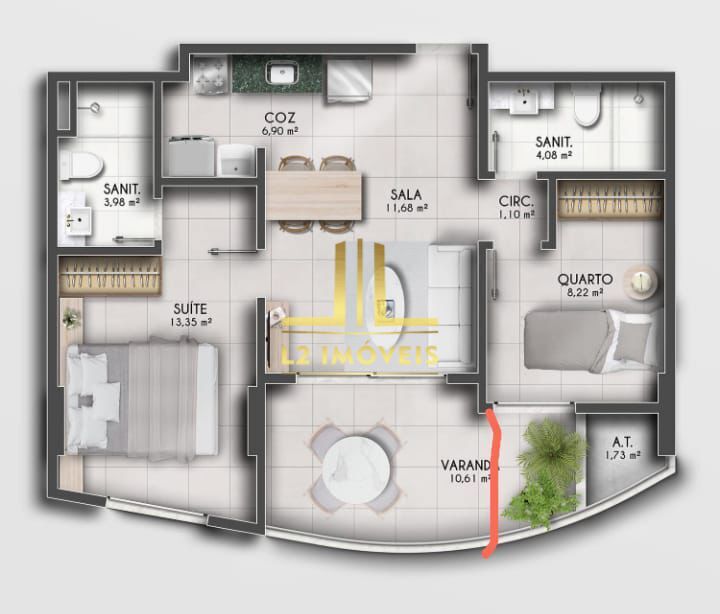 Apartamento, 2 quartos, 62 m² - Foto 14