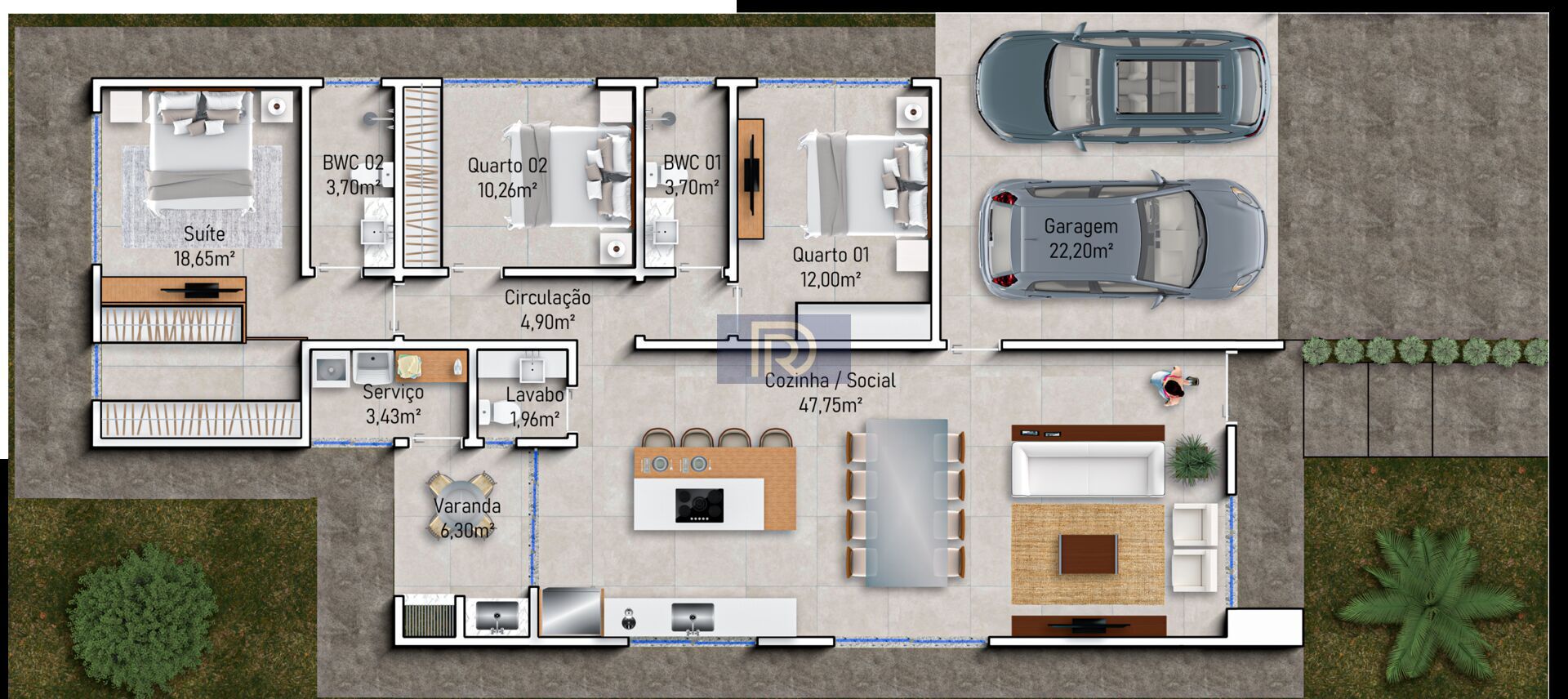 Casa à venda com 3 quartos, 160m² - Foto 2