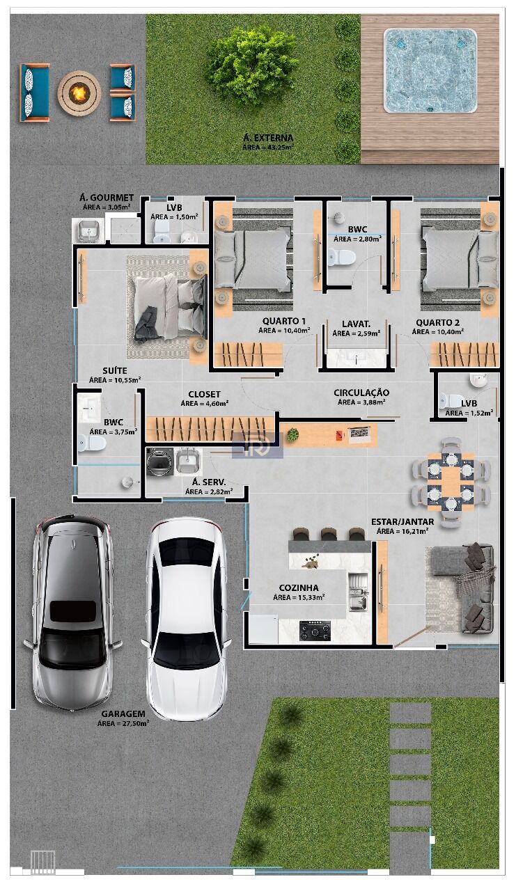 Casa à venda com 3 quartos, 131m² - Foto 3