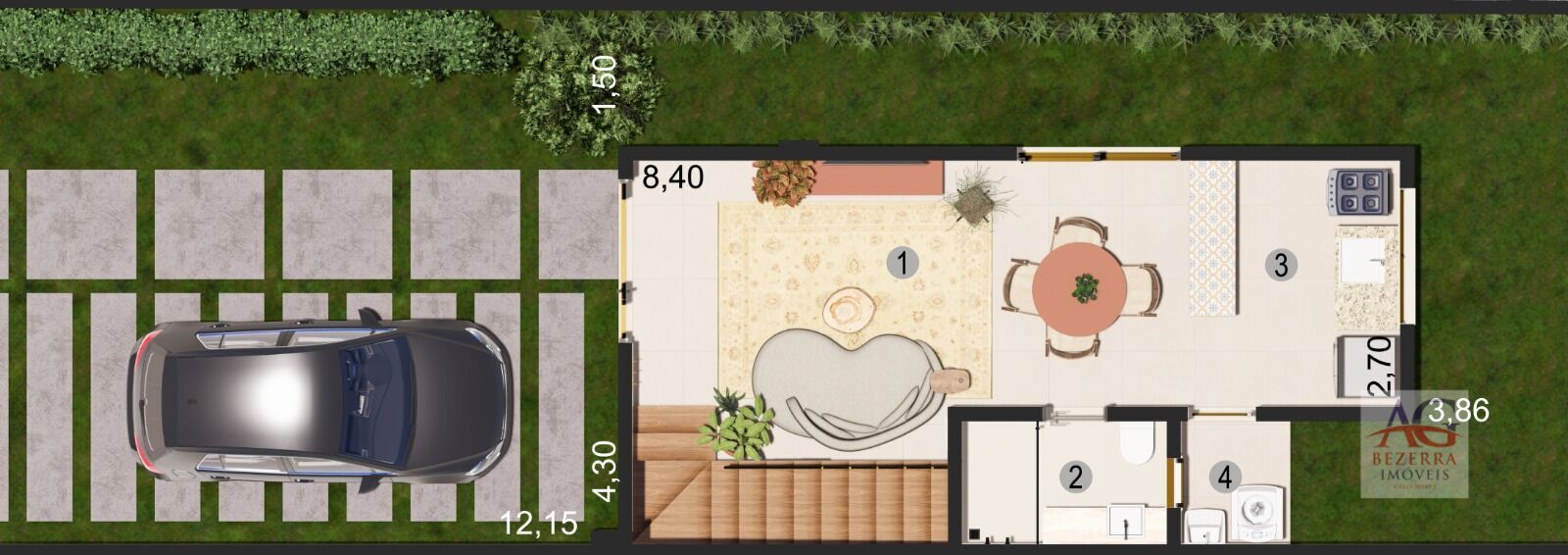 Casa, 2 quartos, 72 m² - Foto 6