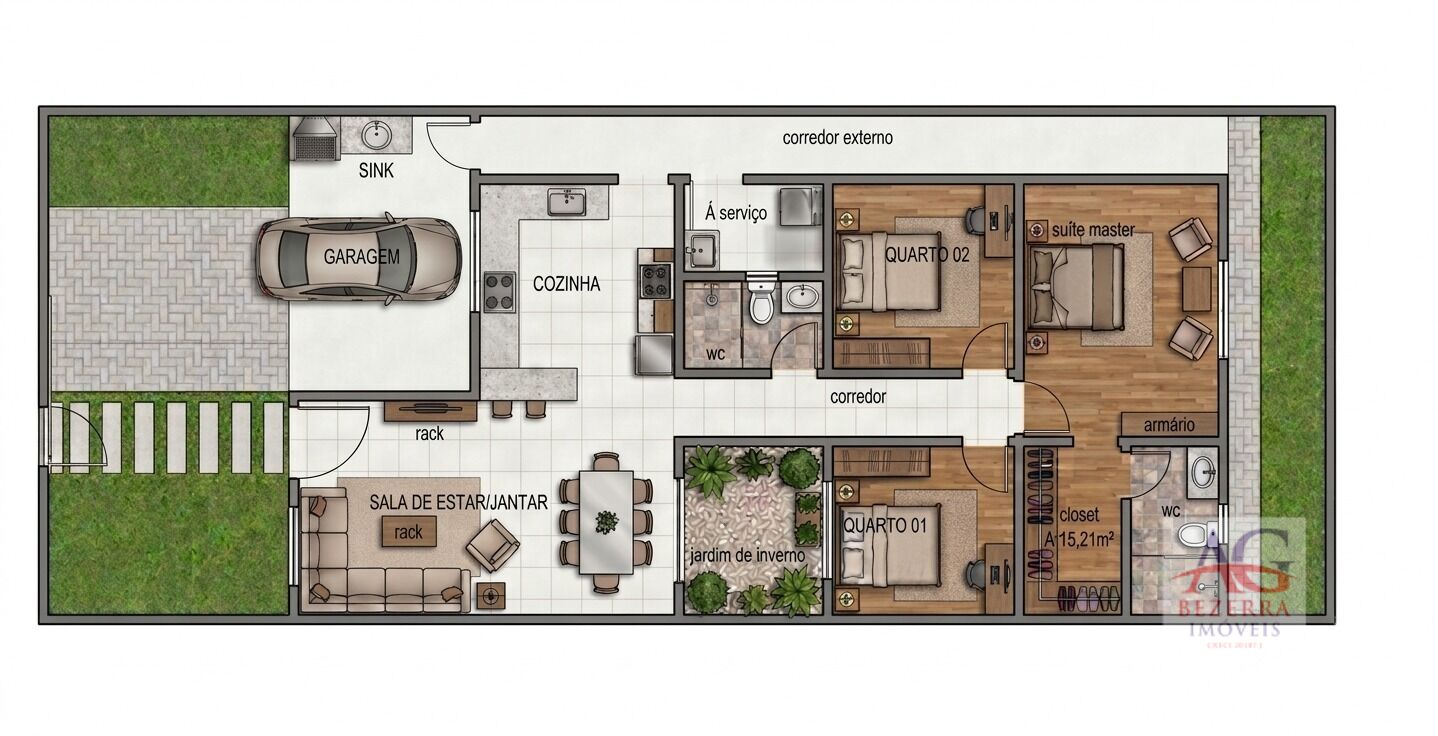 Casa, 3 quartos, 160 m² - Foto 3