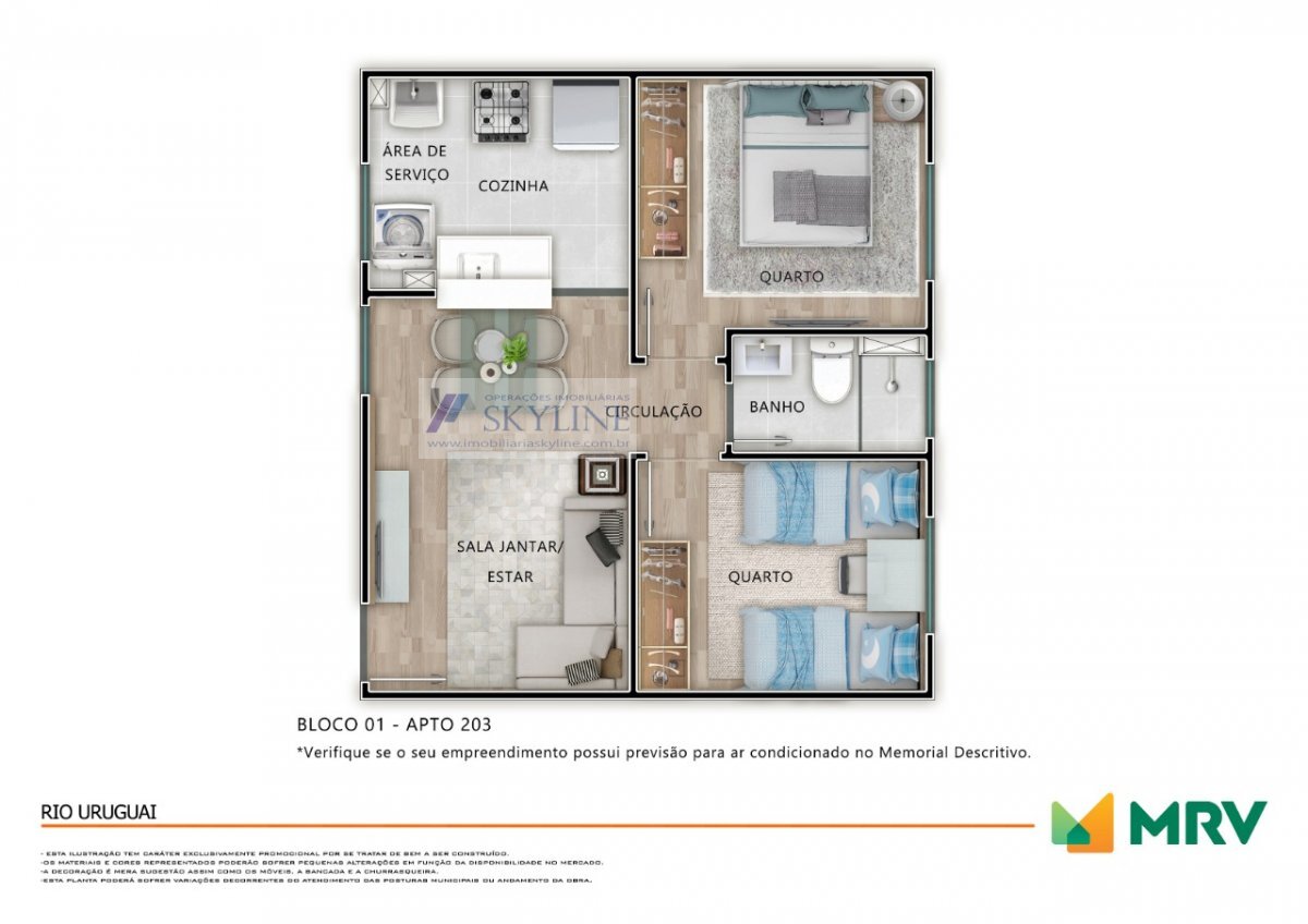 Apartamento à venda com 2 quartos, 40m² - Foto 6