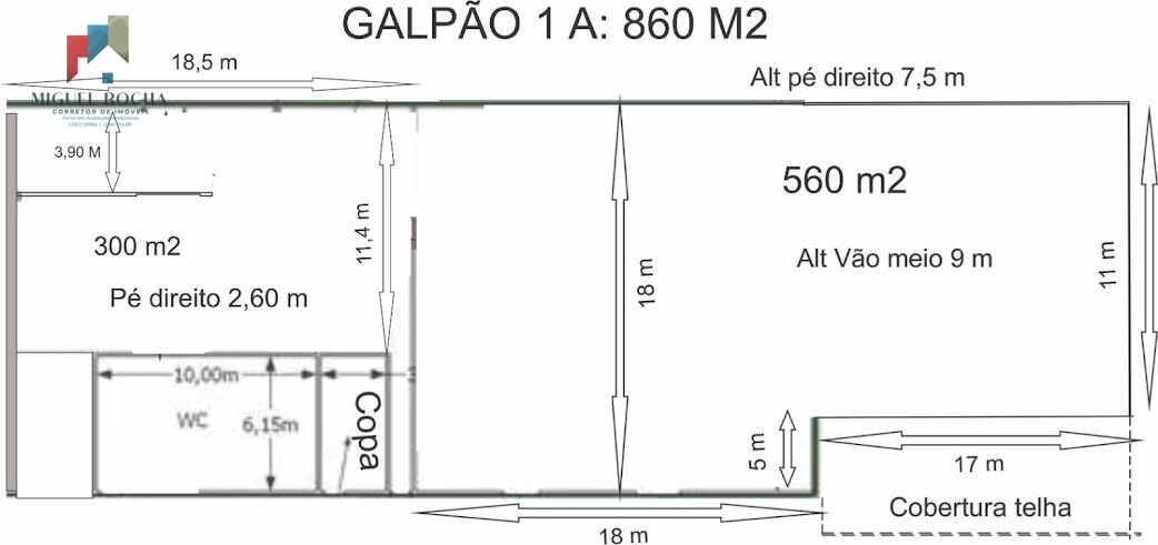 Depósito-Galpão-Armazém para alugar com 1 quarto, 850m² - Foto 6