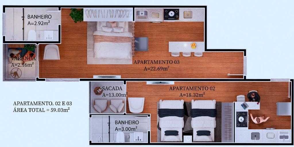 Apartamento à venda com 1 quarto, 26m² - Foto 35